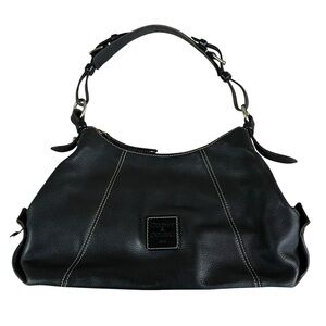 Dooney & Bourke Shoulder Bag Pebbled Leather Black